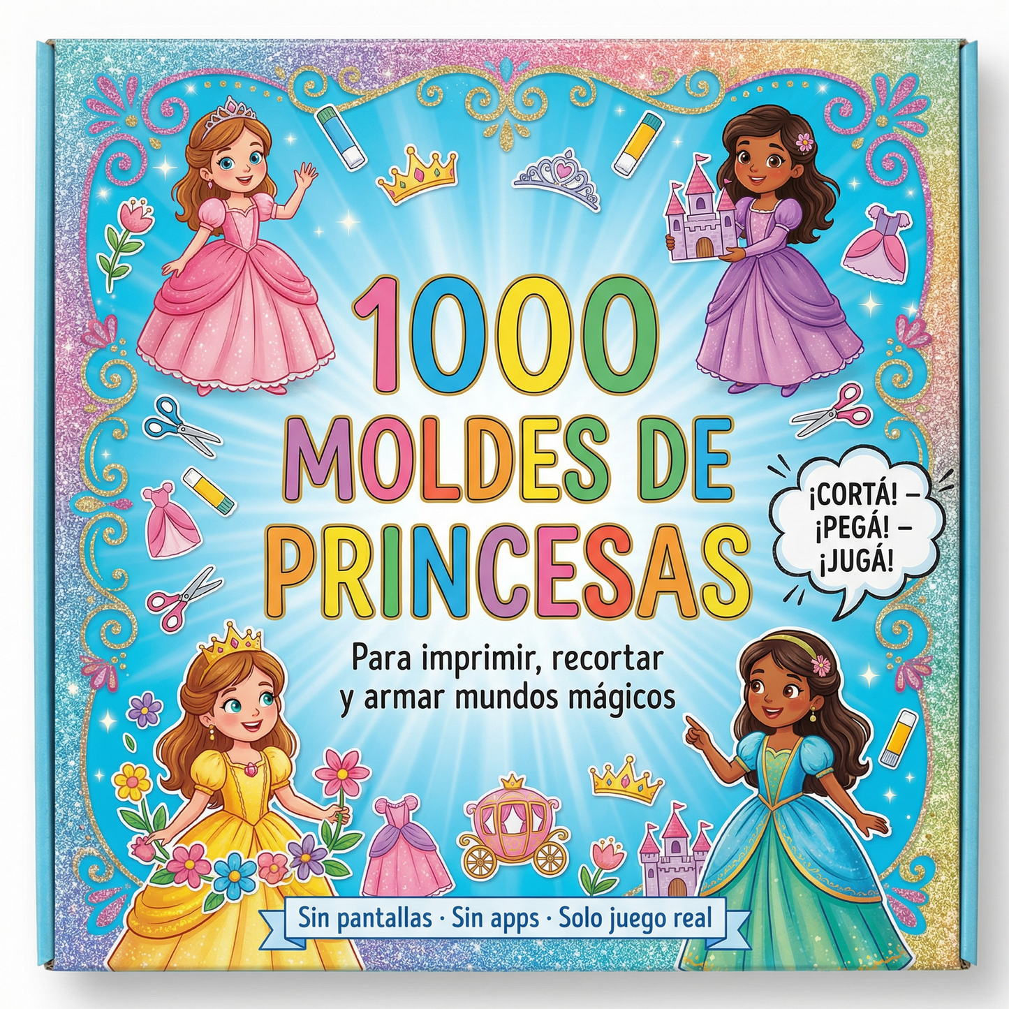 1000 MOLDES DE PRINCESAS