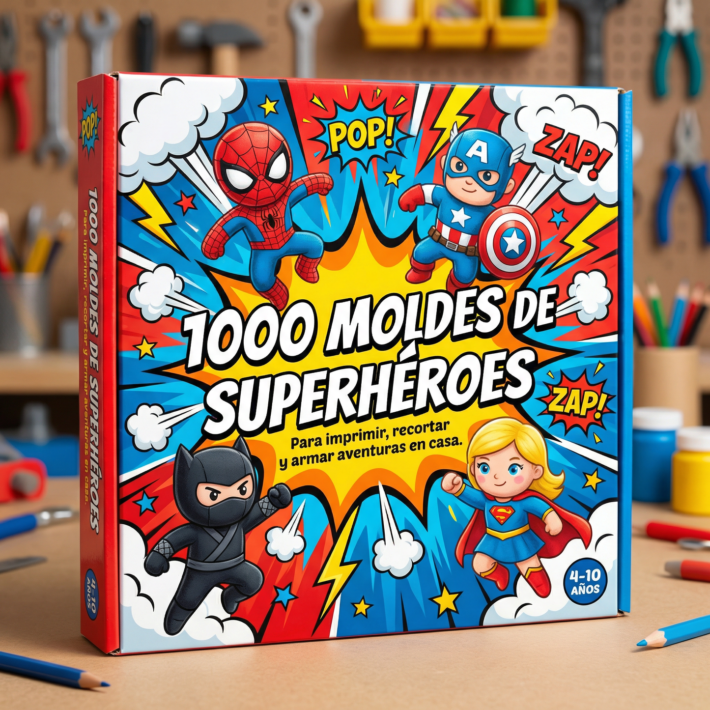 1000 MOLDES DE SUPER HEROES